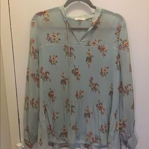 Floral long sleeve blouse